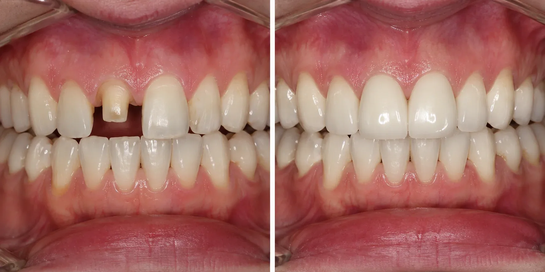 Dental crown results at WhiteLine Dental Clinic Al Rigga