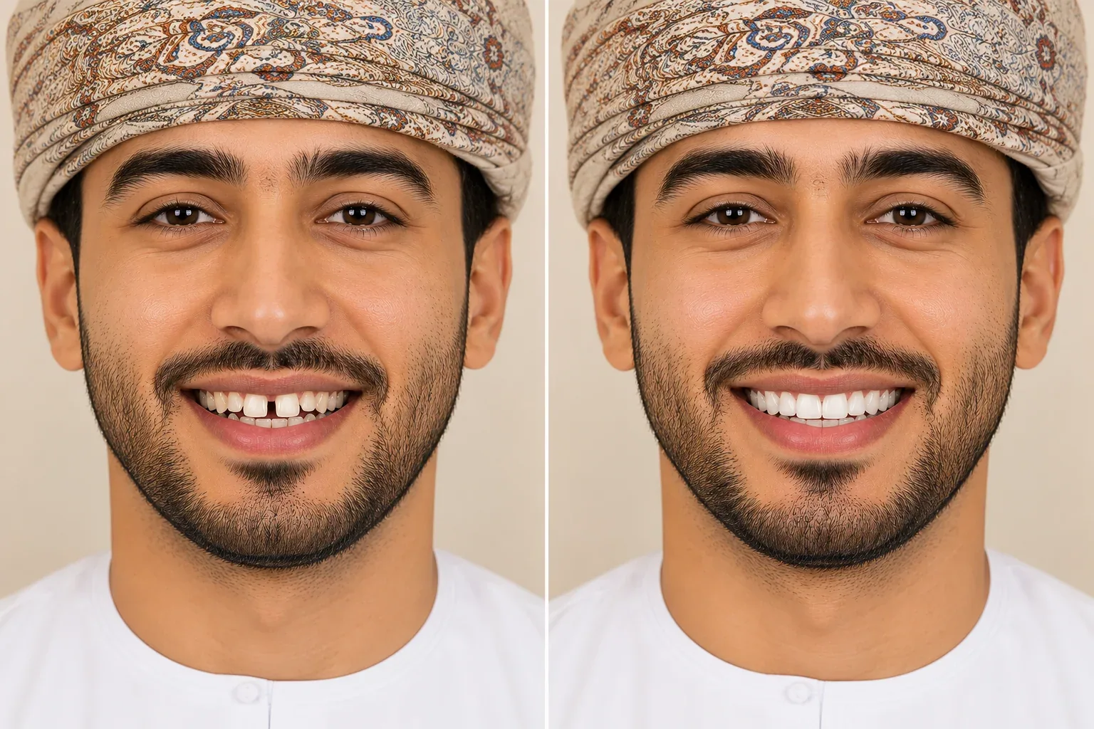 Invisalign results at WhiteLine Dental Clinic Al Rigga