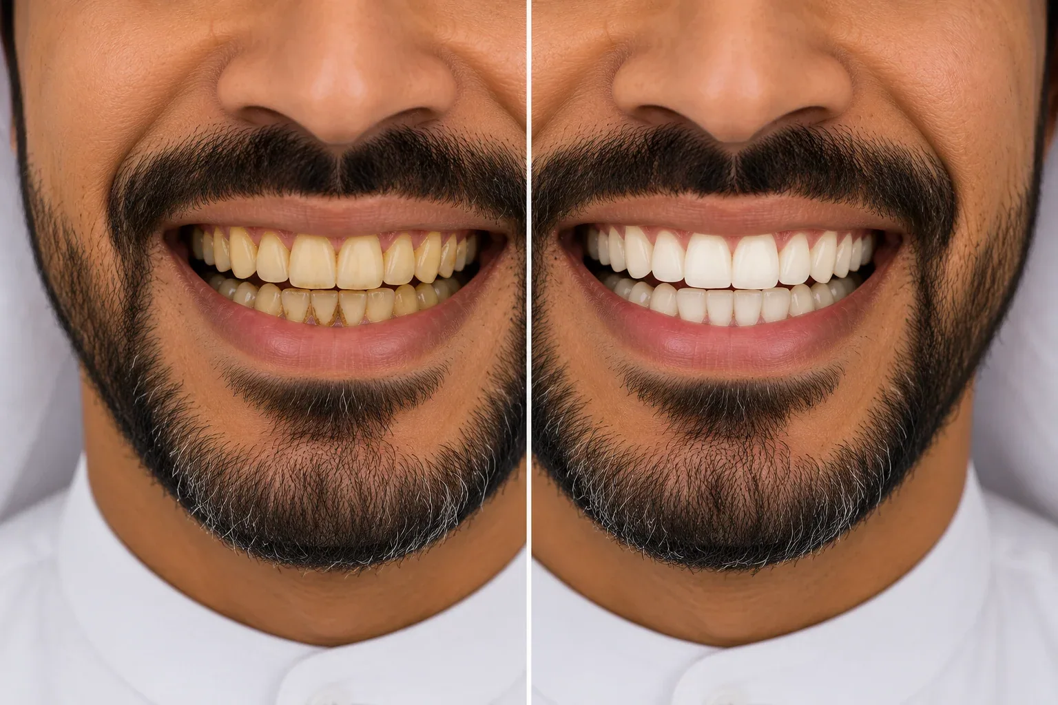 Before professional teeth cleaning – WhiteLine Dental Clinic Al Rigga