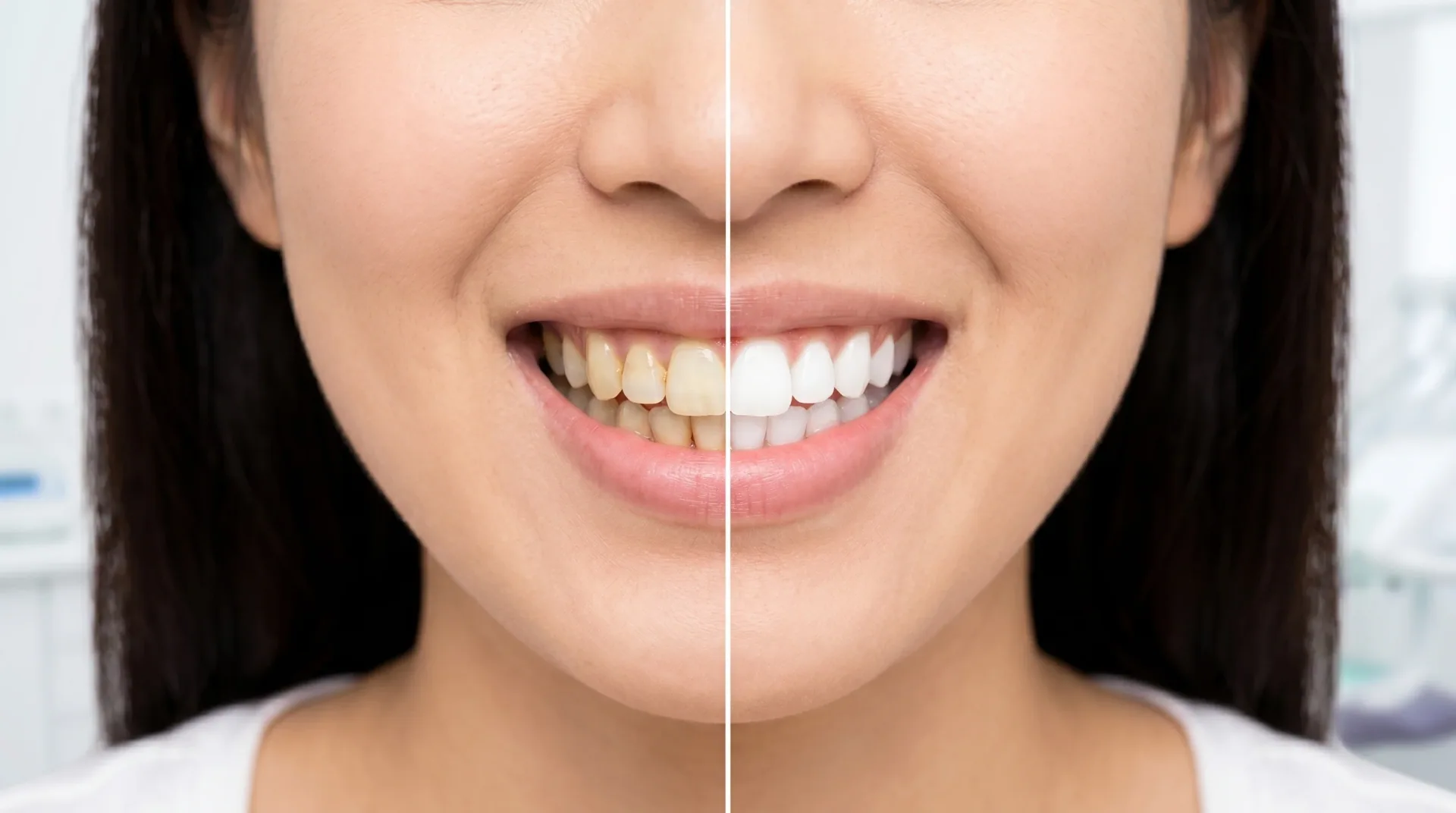 Before teeth whitening – WhiteLine Dental Clinic Al Rigga